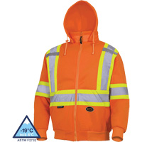 6924 Hoodie, Small, High Visibility Orange Les Fournitures Industrielles Méga