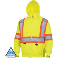 6925 Hoodie, X-Small, High Visibility Yellow Les Fournitures Industrielles Méga