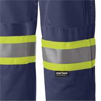 6003P Pantalon de s&eacute;curit&eacute; routi&egrave;re, Polyester, T-petit, Bleu marin Les Fournitures Industrielles Méga