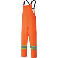 5598 Lightweight Waterproof Rain Suit, Polyester/PVC, Small, High Visibility Orange Les Fournitures Industrielles Méga