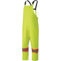 5609 210D Waterproof Rain Suit, Polyester/PVC, X-Small, High Visibility Lime-Yellow Les Fournitures Industrielles Méga