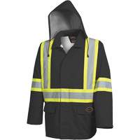 5628BK The Rock 300D Waterproof Safety Jacket, Polyester, Black, Small Les Fournitures Industrielles Méga