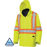 5633 Manteau 3 en 1 The Rock, Jaune lime haute visibilit&eacute;, T-petit Les Fournitures Industrielles Méga
