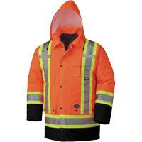 5020BB Manteau de s&eacute;curit&eacute; 7 en 1 imperm&eacute;able, Orange haute visibilit&eacute;, 2T-Grand Les Fournitures Industrielles Méga