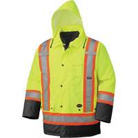 5021BB Manteau imperm&eacute;able 7 en 1, Jaune lime haute visibilit&eacute;, T-petit Les Fournitures Industrielles Méga