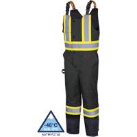 5042 Waterproof Quilted Bib Pants, Polyester, Small, Black Les Fournitures Industrielles Méga