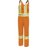 6617T Salopettes, Polyester, 40, Orange haute visibilit&eacute; Les Fournitures Industrielles Méga