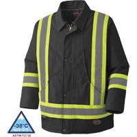 5535BKA Quilted Duck Parka, Black, X-Small Les Fournitures Industrielles Méga