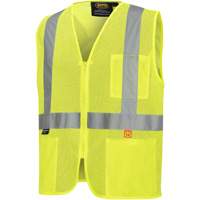 6944 Veste de s&eacute;curit&eacute; ignifuge, Jaune lime haute visibilit&eacute;, Petit, Polyester Les Fournitures Industrielles Méga
