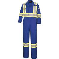 5558A High-Visibility Flame-Resistant Coveralls, Size 38, Royal Blue, 11 cal/cm² Les Fournitures Industrielles Méga