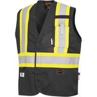 7729 Veste r&eacute;sistante aux arcs &eacute;lectriques FR-Tech, Petit, Noir, 10 cal/cm² Les Fournitures Industrielles Méga