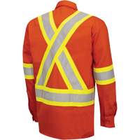 7743 Chemise de s&eacute;curit&eacute; ignifug&eacute;e FR-Tech, Petit, Orange haute visibilit&eacute; Les Fournitures Industrielles Méga