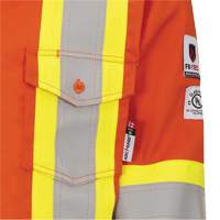 7743 Chemise de s&eacute;curit&eacute; ignifug&eacute;e FR-Tech, Petit, Orange haute visibilit&eacute; Les Fournitures Industrielles Méga