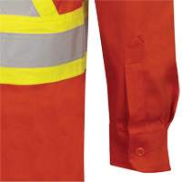 7743 Chemise de s&eacute;curit&eacute; ignifug&eacute;e FR-Tech, Petit, Orange haute visibilit&eacute; Les Fournitures Industrielles Méga