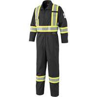 7702BKT FR-Tech&reg; Arc-Rated Coverall, Size 40 (Tall), Black, 10 cal/cm² Les Fournitures Industrielles Méga