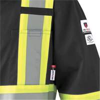 7702BKT FR-Tech&reg; Arc-Rated Coverall, Size 40 (Tall), Black, 10 cal/cm² Les Fournitures Industrielles Méga