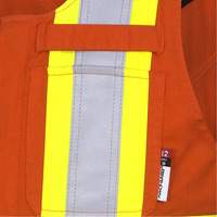 7712 FR-Tech&reg; Flame-Resistant Overalls, Small, High Visibility Orange Les Fournitures Industrielles Méga
