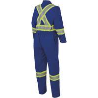 7706 FR-Tech&reg; Flame-Resistant Coverall with Leg Zippers, Size 36, Royal Blue, 9.7 cal/cm² Les Fournitures Industrielles Méga