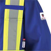 7706T FR-Tech&reg; Flame-Resistant Coverall with Leg Zippers, Size 40 (Tall), Royal Blue, 9.7 cal/cm² Les Fournitures Industrielles Méga