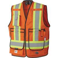 7732 Veste d'arpenteur ignifuge et r&eacute;sistant aux arcs &eacute;lectriques FR-Tech, Petit, Orange haute visibilit&eacute;, 9,7 cal/cm² Les Fournitures Industrielles Méga