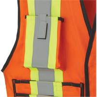 7732 Veste d'arpenteur ignifuge et r&eacute;sistant aux arcs &eacute;lectriques FR-Tech, Petit, Orange haute visibilit&eacute;, 9,7 cal/cm² Les Fournitures Industrielles Méga