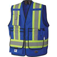 7733 Veste d'arpenteur ignifuge et r&eacute;sistant aux arcs &eacute;lectriques FR-Tech, Petit, Bleu royal, 9,7 cal/cm² Les Fournitures Industrielles Méga