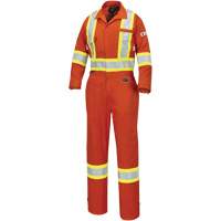 7702W FR-Tech&reg; Women's FR/Arc-Rated Coveralls, Size X-Small, High Visibility Orange, 10 cal/cm² Les Fournitures Industrielles Méga