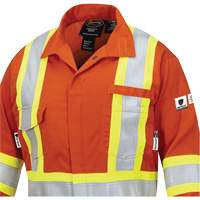 7702W FR-Tech&reg; Women's FR/Arc-Rated Coveralls, Size X-Small, High Visibility Orange, 10 cal/cm² Les Fournitures Industrielles Méga