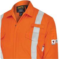 7702BB FR-Tech&reg; 2-Tone Safety Coverall, Size 36, Navy Blue/Orange, 10 cal/cm² Les Fournitures Industrielles Méga