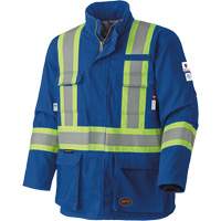 5523 Manteau de s&eacute;curit&eacute; ignifuge, Petit, Bleu royal, 58 cal/cm² Les Fournitures Industrielles Méga