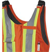 5534A Flame-Resistant Quilted Safety Overalls, Small, Orange Les Fournitures Industrielles Méga