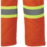 5534A Flame-Resistant Quilted Safety Overalls, Small, Orange Les Fournitures Industrielles Méga