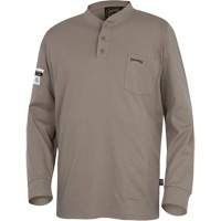 331 Chandail Henley en tricot interlock ignifuge, Petit, Beige Les Fournitures Industrielles Méga