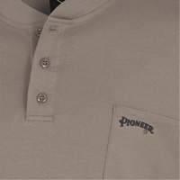 331 Chandail Henley en tricot interlock ignifuge, Petit, Beige Les Fournitures Industrielles Méga