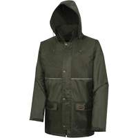 D8120J Manteau &agrave; capuchon ind&eacute;chirable Nailhead pour planteur d'arbres, Polyester/PVC, T-petit, Vert Les Fournitures Industrielles Méga