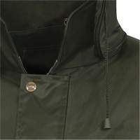D8120J Manteau &agrave; capuchon ind&eacute;chirable Nailhead pour planteur d'arbres, Polyester/PVC, T-petit, Vert Les Fournitures Industrielles Méga