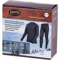D2200A Premium Quick-Dry & Moisture-Wicking Underwear Set, Men's, X-Small, Black Les Fournitures Industrielles Méga