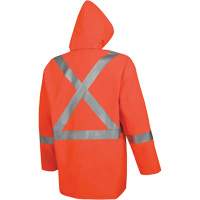 576J High-Visibility FR Rain Jacket, Small, High Visibility Orange Les Fournitures Industrielles Méga