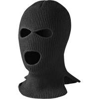 560-B 3-Hole Balaclava, Acrylic, Black Les Fournitures Industrielles Méga