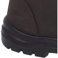 1028 Bottes de travail 8" marron, Cuir, Embout Acier, Taille 10 Les Fournitures Industrielles Méga