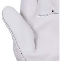 535G Gants de chauffeur beige, Petit, Paume en Cuir fleur de vache Les Fournitures Industrielles Méga
