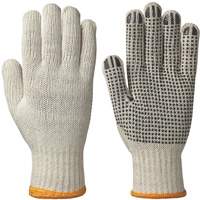 501 Knitted Dotted-Palm Gloves, Poly/Cotton, Small Les Fournitures Industrielles Méga