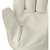 537FLRF Gants d'appareilleur isol&eacute;s, Taille unique, Paume en Cuir fleur de vache, Doublure en Boa Les Fournitures Industrielles Méga
