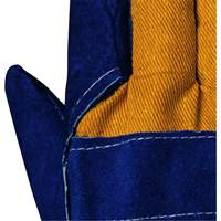 630 Gants d'appareilleur isol&eacute;s bleus, Taille unique, Paume en Cuir de vache refendu, Doublure en Boa Les Fournitures Industrielles Méga