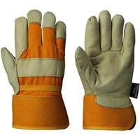 632 Gants d'appareilleur isol&eacute;s, Taille unique, Paume en Cuir fleur de vache, Doublure en Boa Les Fournitures Industrielles Méga