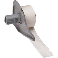 &eacute;tiquettes enveloppantes auto-adh&eacute;sives pour fils et c&acirc;bles, Vinyle, 0,5" lo x 0,75" h, Blanc Les Fournitures Industrielles Méga