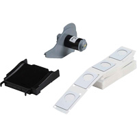 &eacute;tiquettes sur&eacute;lev&eacute;s pour panneaux, Polyester, 1,2" lo x 1,9" h, Blanc Les Fournitures Industrielles Méga