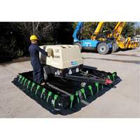 Ultra-Containment Berm&reg;, 179 US gal. Capacity, 4' W x 6' L x 12" H, Stake Wall Les Fournitures Industrielles Méga