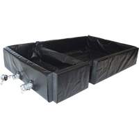 Ultra-Track Berm, 144 US gal. Capacity, 4' W x 6' L x 12" H, Foam Wall Les Fournitures Industrielles Méga