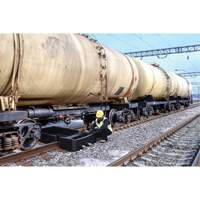Ultra-Track Berm, 144 US gal. Capacity, 4' W x 6' L x 12" H, Foam Wall Les Fournitures Industrielles Méga